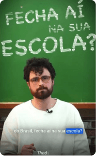 Vídeo - Fecha aí na sua escola?